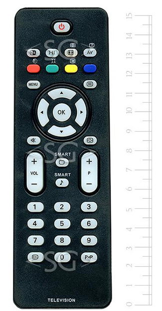 Пульт дистанционного управления для PHILIPS RC2023601/01 (RC2023615/01) (3139 238 14161) (3139 233 3219)